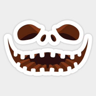 Halloween Face Jack Skellington - Gift For Halloween Horror NightsHalloween Face Jack Skellington - Gift For Halloween Horror Nights Sticker
